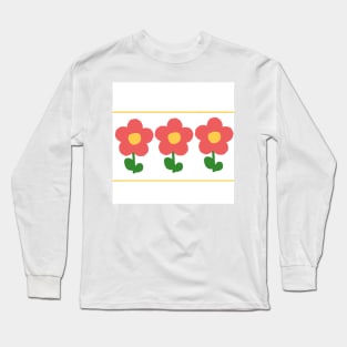 3 little flowers Long Sleeve T-Shirt